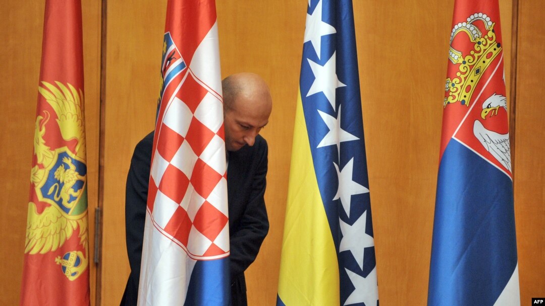 Zastava Crne Gore, Hrvatske, Bosne i Hercegovine te Srbije