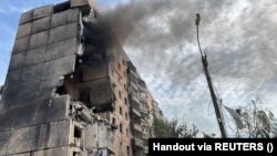 Հրթիռակոծված բնակելի շենքը, Կրիվոյ Ռոգ, 31 հուլիսի, 2023թ.