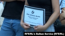 Protest nakon ubistva Nizame Hećimović u Gradačcu 11. avgusta 2023. godine