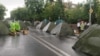 Ցուցարարների վրանները Բաղրամյան պողոտայում, 10-ը հունիսի, 2024թ