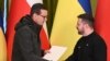 Матэвуш Маравецкі і Ўладзімір Зяленскі 