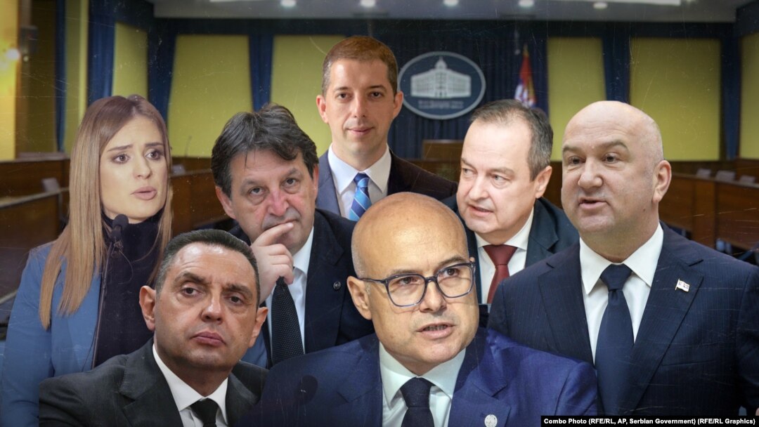 U Vladu Srbije se vraćaju dvojica zvaničnika sa "crne liste" Sjedinjenih Država, Aleksandar Vulin (dole levo) i Nenad Popović (desno).