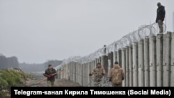 Сьцяна на мяжы Ўкраіны і Беларусі, архіўнае фота