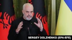 UKRAINE – Albanian Prime Minister Edi Rama. Kyiv, June 15, 2022