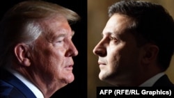 Президенти США та України Дональд Трамп (л) і Володимир Зеленський, комбіноване фото