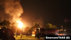 Орусиядагы мунай базасындагы өрт. Иллюстрациялык сүрөт.