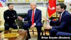 Між Володимиром Зеленським, президентом США Дональдом Трампом і віцепрезидентом Джей Ді Венсом сталася суперечка в Овальному кабінеті