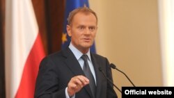 Прес-конференція прем’єр-міністра польщі Дональда Туска, Варшава, 7 жовтня 2009 року.