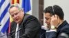 Прес-конференција на министрите за надворешни работи на Грција и на Македонија, Никос Коѕијас и Никола Димитров во Скопје, 23 март 2018