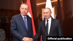 Թուրքիայի նախագահ Էրդողանը (Ձ) և Ռուսաստանի նախագահ Պուտինը, արխիվ 