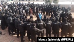 Кеттлинг в Алматы у дворца Балуана Шолака. 28 февраля 2021 года.
