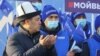 Садыр Жапаров во время предвыборной кампании. 
