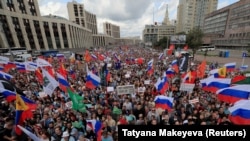 Ռուսաստան - Բազմամարդ բողոքի ակցիա Մոսկվայում, 20-ը հուլիսի, 2019թ. 