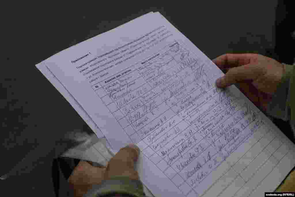 Абвесткі пра сход зьявіліся на дзьвярах пад’ездаў і ў сацыяльных сетках. Ніхто ня ведаў, хто іх разьмясьціў. Жыхар Асмалоўкі Андрэй Эзерын кажа, што пасьля пагрозы зносу ўтварылася ўжо некалькі ініцыятыўных груп, і яны ня надта скаардынаваныя паміж сабой. Але ўсе хочуць аднаго і таго ж: адмяніць ПДП і не дапусьціць зносу.
