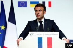 Президент Франції Макрон. Париж. 26 лютого 2024 року
