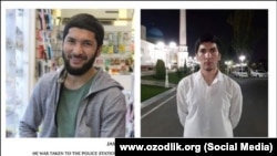 Jamoliddin Muhammadjon polisiýanyň reýdinden öňki hem soňy suratlaryny Facebook'da goýdy.