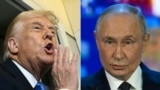 ABŞ-nyň prezidenti Donald Tramp (çepde) we Russiýanyň prezidenti Wladimir Putin