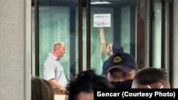  Паліна Шарэнда-Панасюк падчас суду. Берасьце, 2021