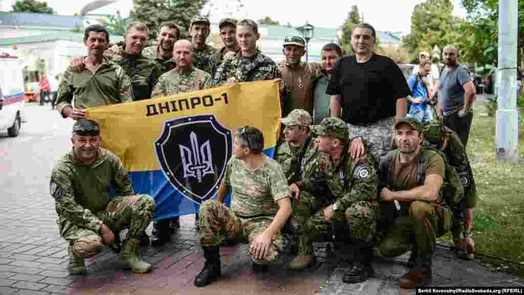 Бійці батальйону «Дніпро-1» зібралися разом, щоб згадати своїх загиблих товаришів