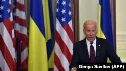 Джо Байден, тоді ще віцепрезидент, виступає в українському парламенті. Київ, 16 січня 2017 року