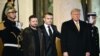 АКШнын шайланган президенти Дональд Трамп, Франциянын лидери Эммануэл Макрон, Украинанын президенти Владимир Зеленский, 7-декабрь, 2024-жыл