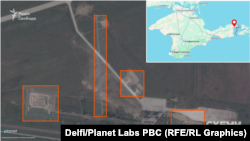 Фото з супутника Planet Labs вказують на те, що переобладнання аеропорту «Керч» триває дотепер